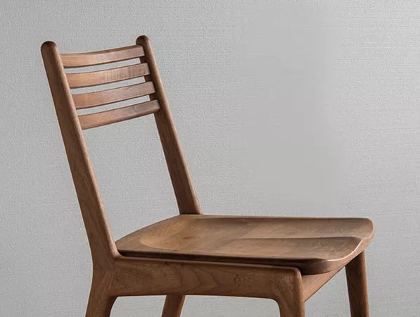 シキファニチア ダイニングチェア スリット(板座) 肘無し