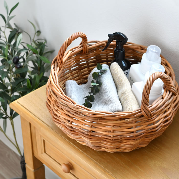 Creer かご 収納 クレエ アラログ 2ハンドルバスケットL 北欧 ラタン