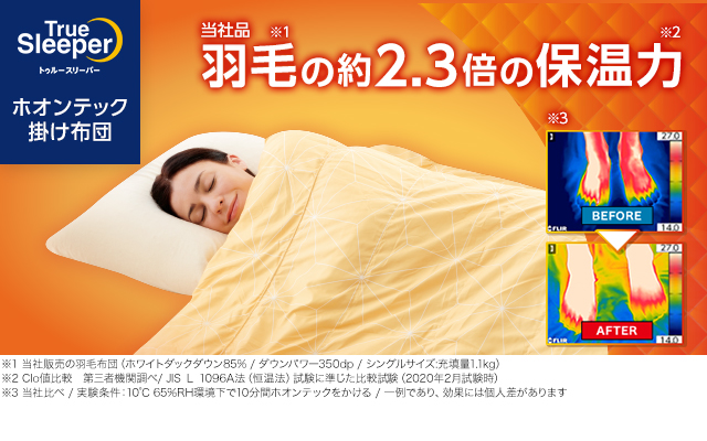 トゥルースリーパー（True Sleeper） 掛け布団 ホオンテック シングル