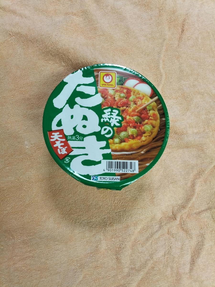 みんなのレビュー：「東洋水産 マルちゃん 緑のたぬき天そば（東向け