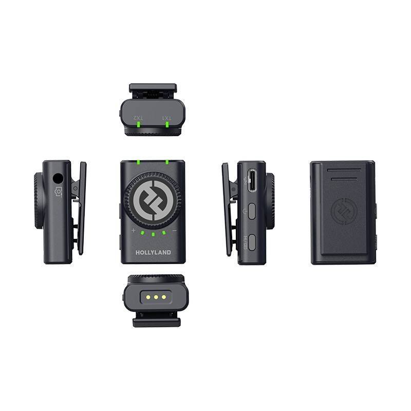 Hollyland LARK M2 DUO 2-Person Wireless Combo Microphone System