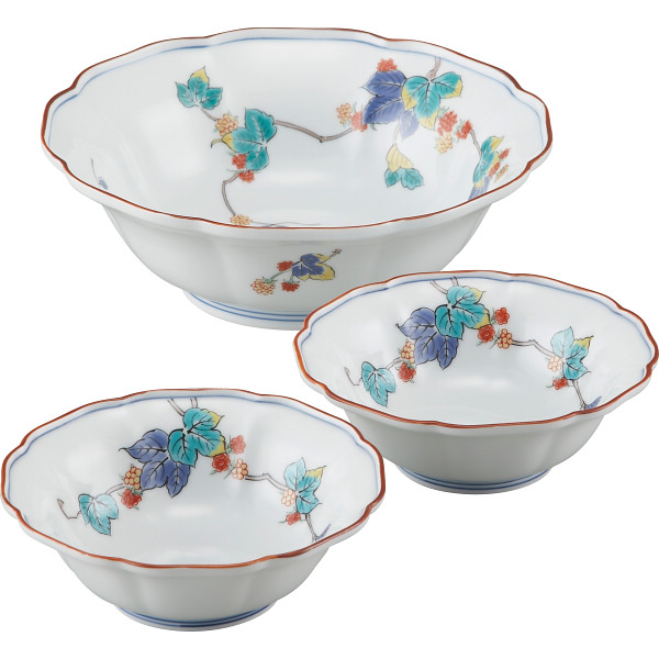 有田焼 蔦ぶどう 深鉢揃 | シャディギフトモール