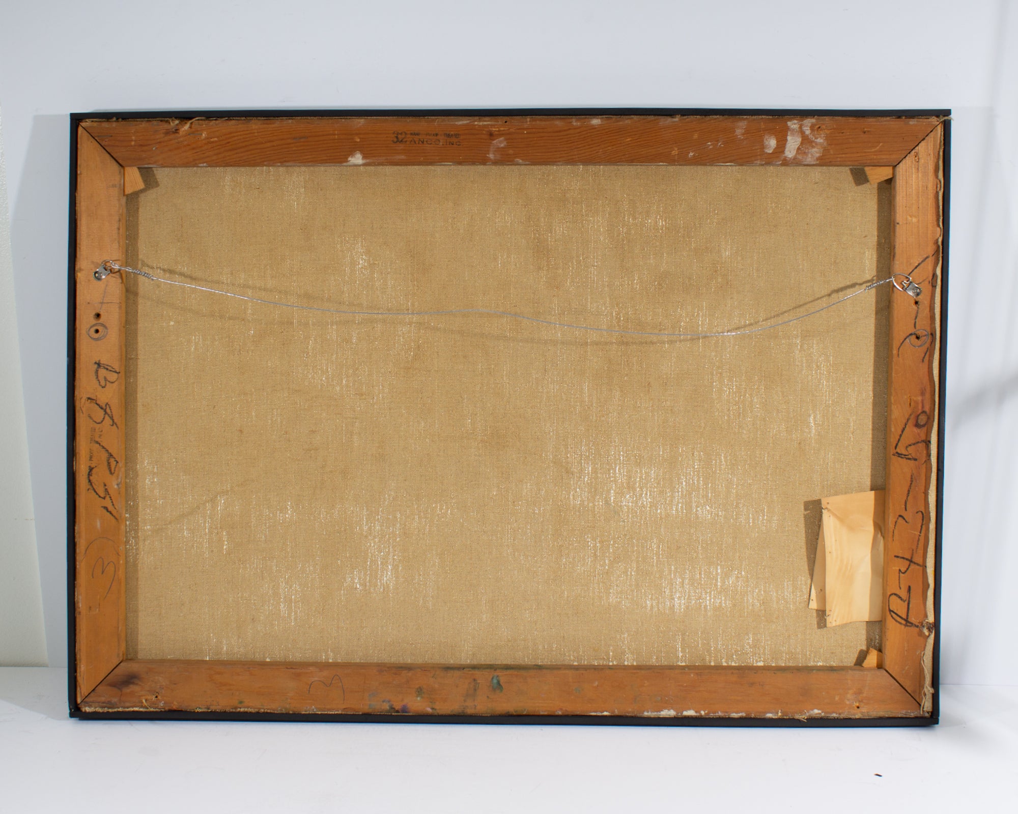 Stephen Magada Signed 1960 “Encounter” Abstract Oil on Canvas