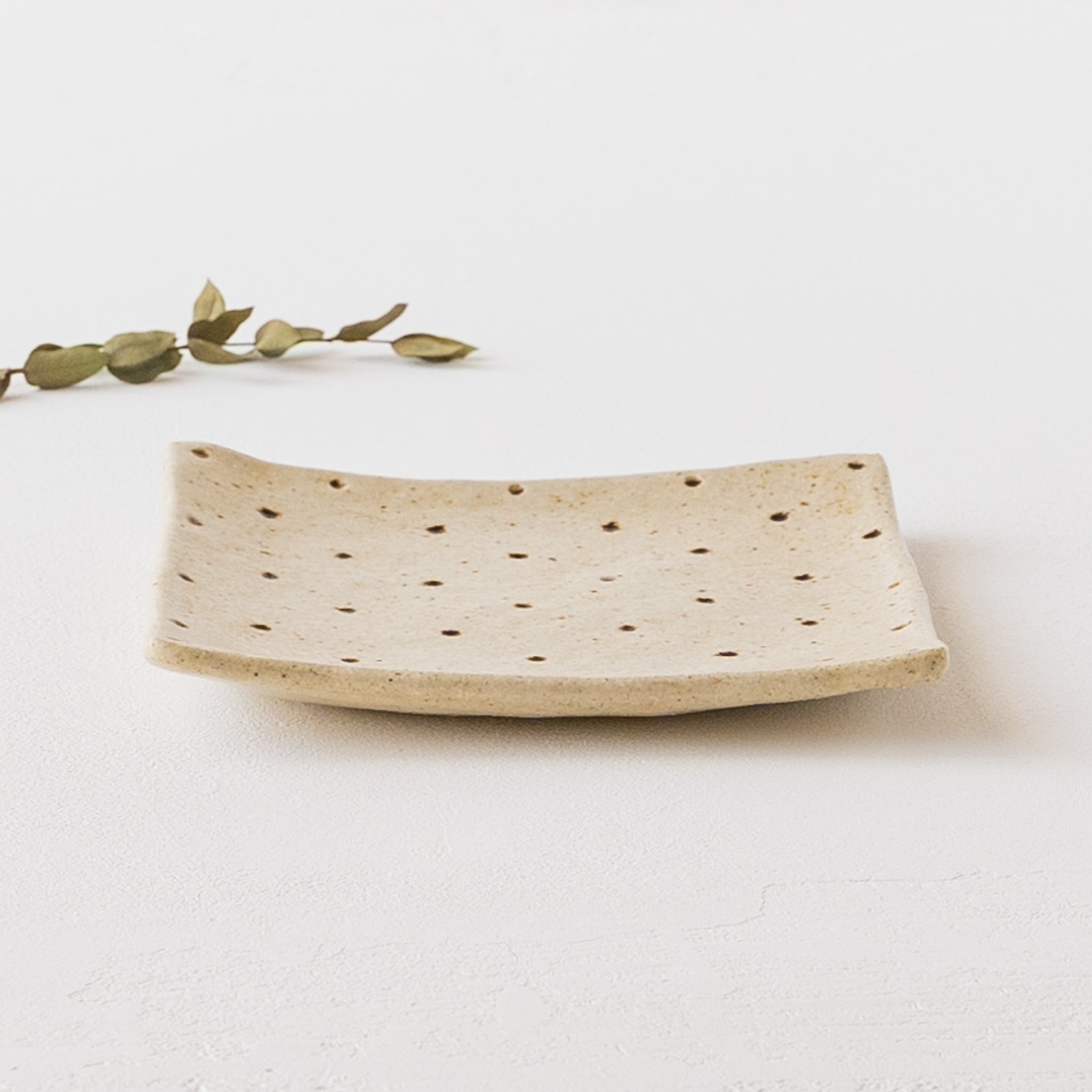 作家 金成潤子角皿 ドット｜和食器通販 四季折折 – 四季折折