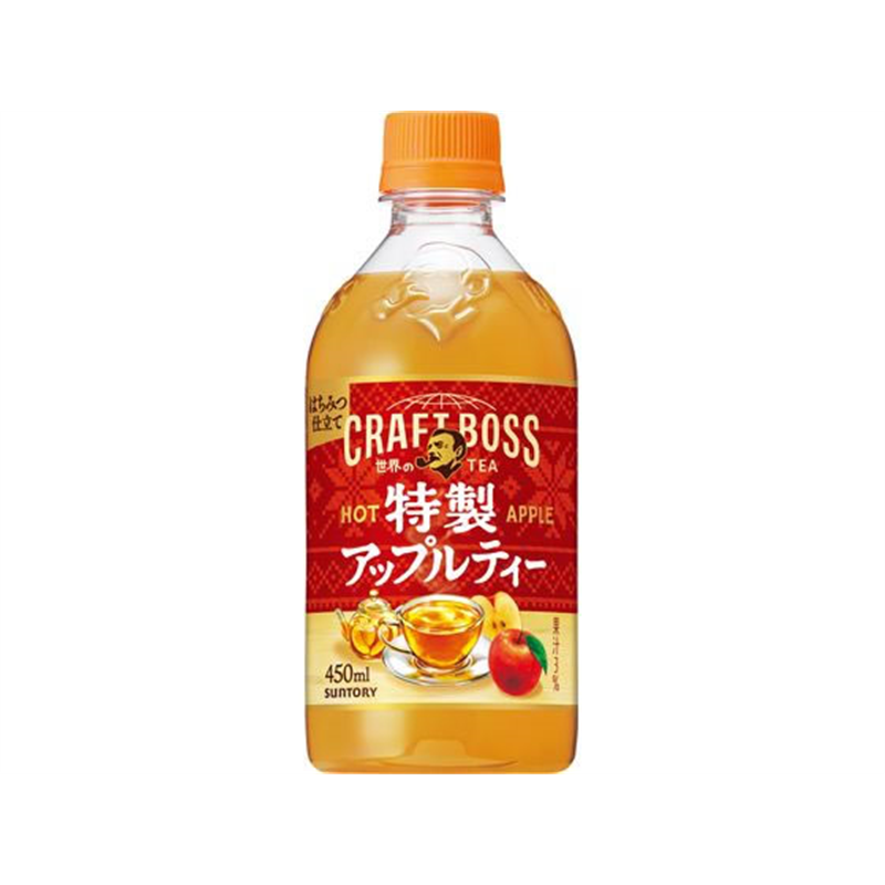 サントリー クラフトボス 特製アップルティー ホット 450mL 1本※軽（ご