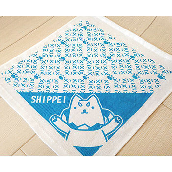 しっぺいガーゼハンカチ～刺し子柄～ - しっぺいグッズ | しっぺい