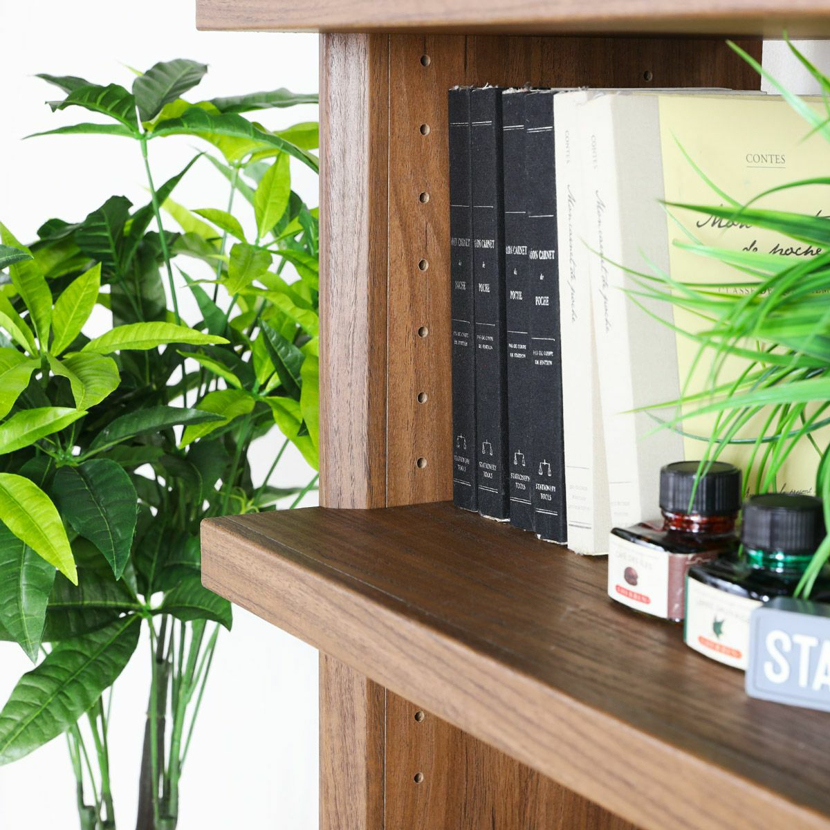 オープンラック シェルフ 幅90cm 高さ200cm ダークブラウン 大型 本棚