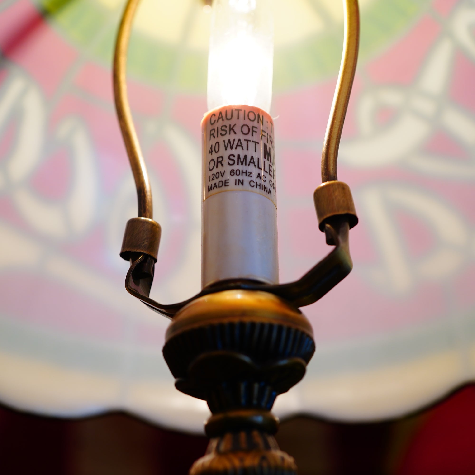 Coca-Cola ステンドグラス デスクランプ – SK OLDIES