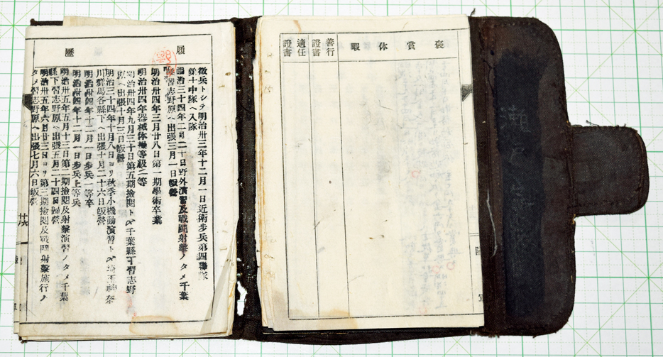 軍隊手帳 明治期