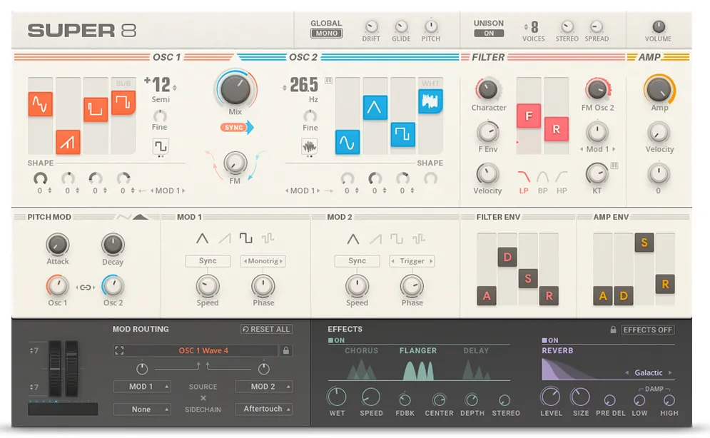 ソフト音源 「Super 8」 | SONICWIRE