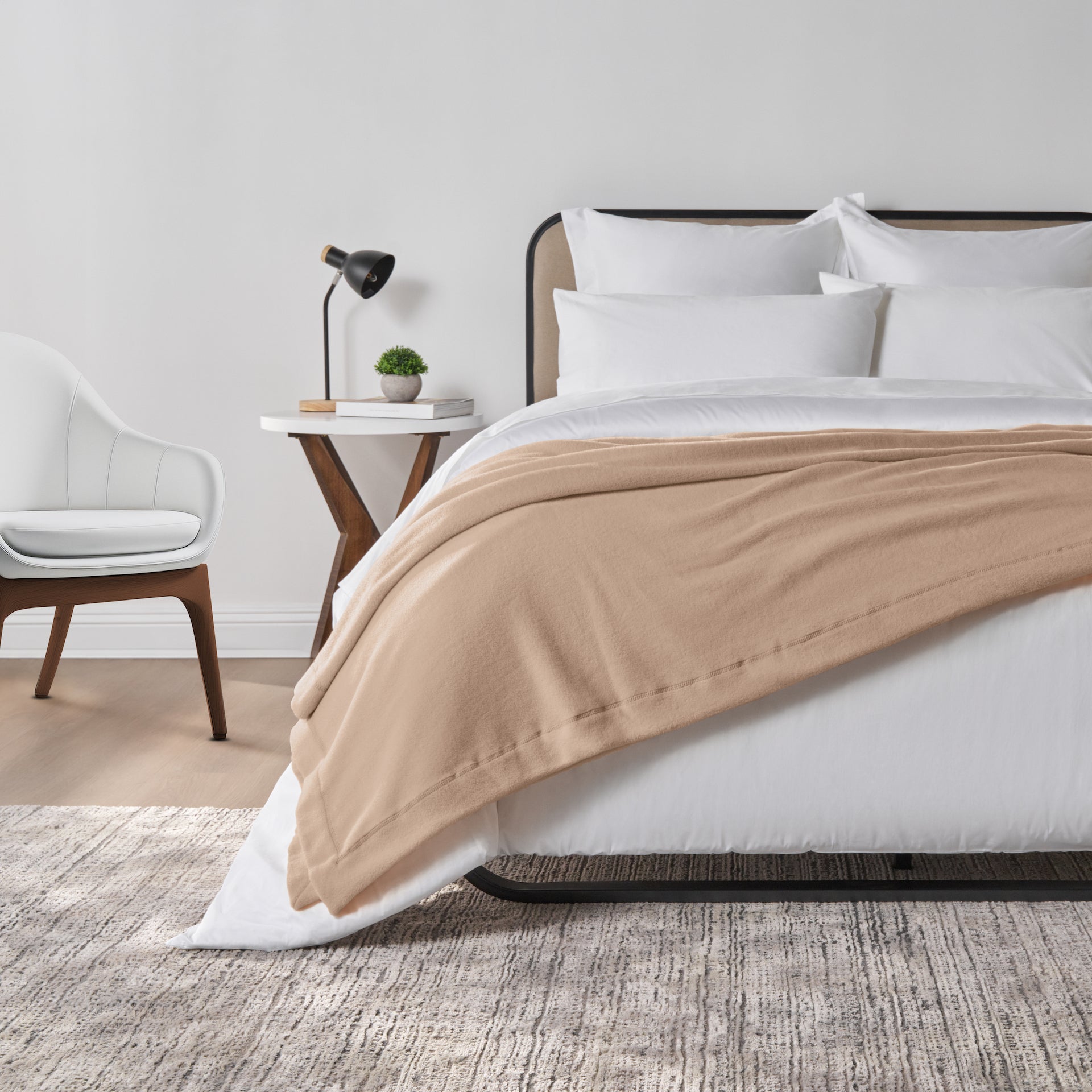 Sobellux Hotel Ultra Soft Fleece Blanket | Terracotta