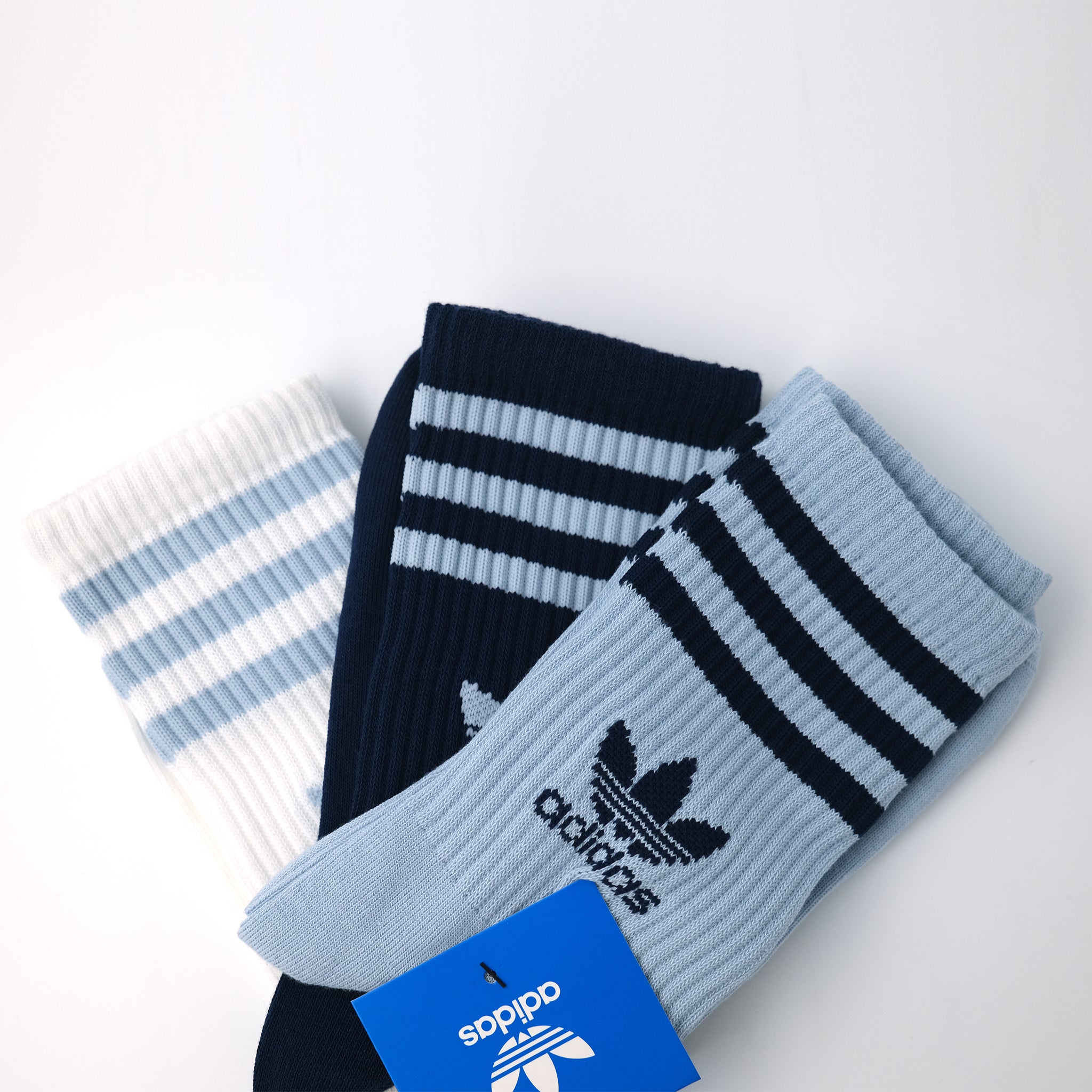 adidas Originals MID CUT CRW SCK ミッドカット クルーソックス 3PACK