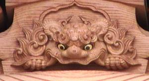 下だんじりの獅子噛