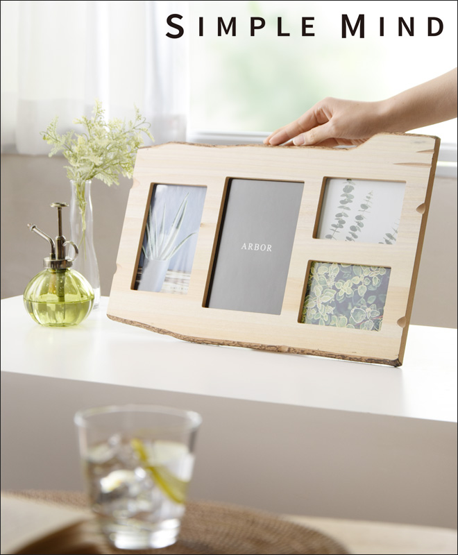 ARBORウッドフォトフレーム 4面 | セレクトショップ・AQUA（アクア）
