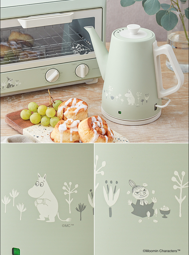 電気ケトル レコルト クラシックケトル クレール ムーミン グリーン