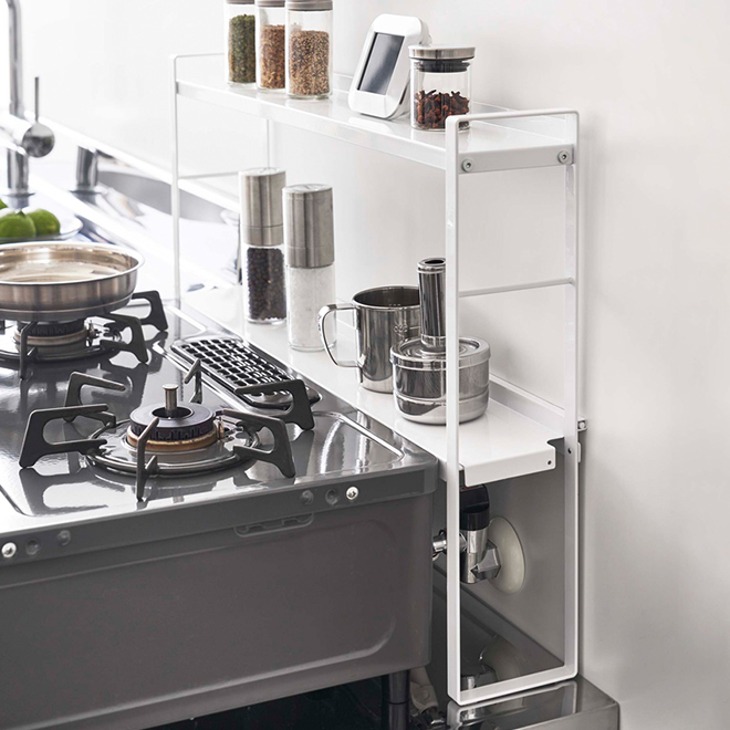 山崎実業 コンロラック スパイスラック キッチンラック 収納棚 調味料