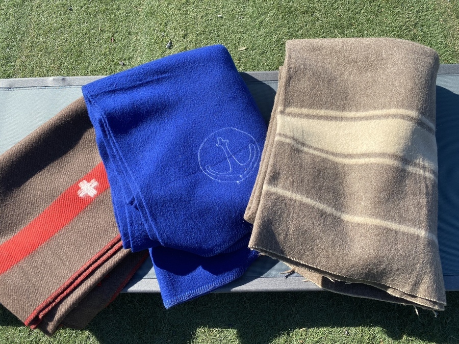 ミリタリーキャンプに是非！軍モノブランケット3点ご紹介！[2022.02.25