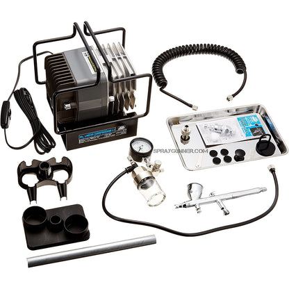 GSI Creos Mr Hobby MR.LINEAR COMPRESSOR set with airbrush