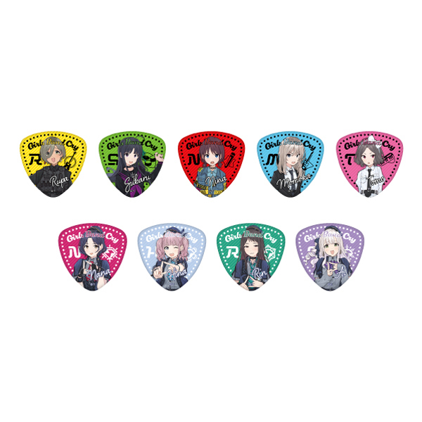 ガールズバンドクライ】【二次受注】ピック型缶バッジ（全9種ランダム1