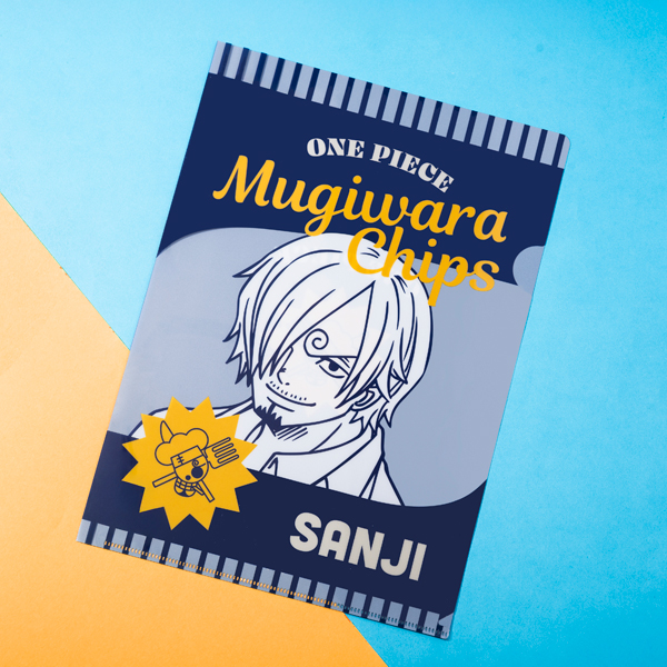 ワンピース】MUGIWARA CHIPS クリアファイル サンジ: ステーショナリー