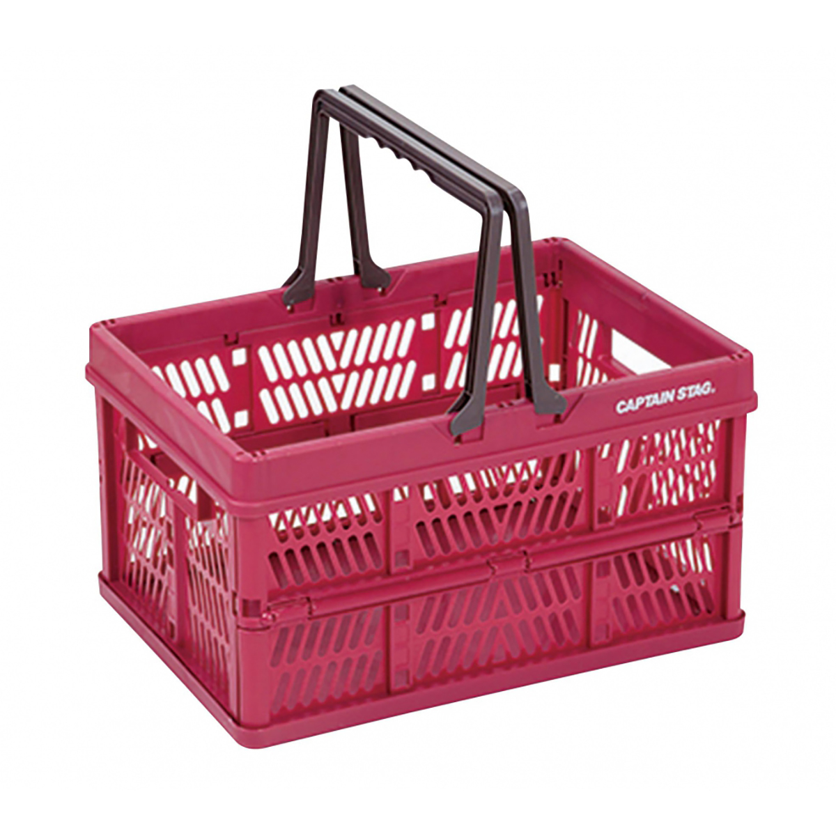 取ッ手付FDコンテナ＜M＞ レッド -キャプテンスタッグ公式オンラインストア