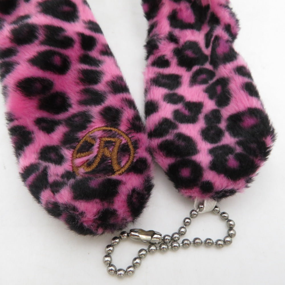 汎用うさぎ ぬいぐるみ アニマルミミック ヒョウ柄 ピンク グルーミー