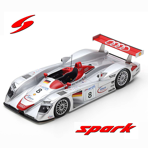 1/18スケールモデル Audi R8 No.8 Winner 24H Le Mans 2000 T