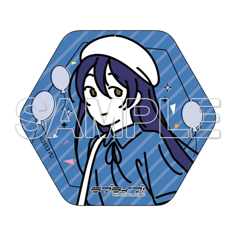 ラブライブ！シリーズ お散歩は季節をまとって。 六角形缶バッジ 園田