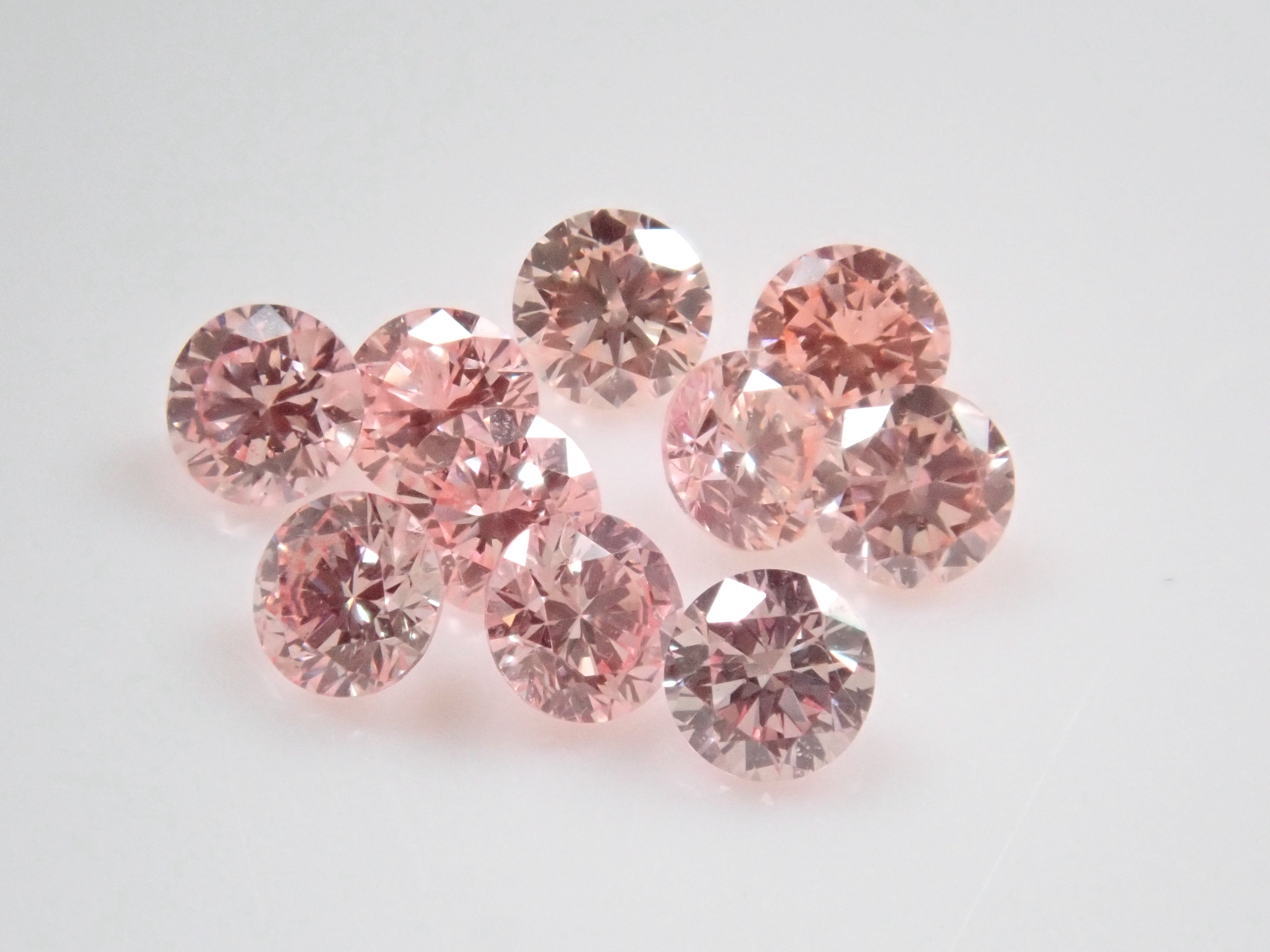 ラボグロウンピンクダイヤモンド（2mm,合成ピンクダイヤモンド,Fancy