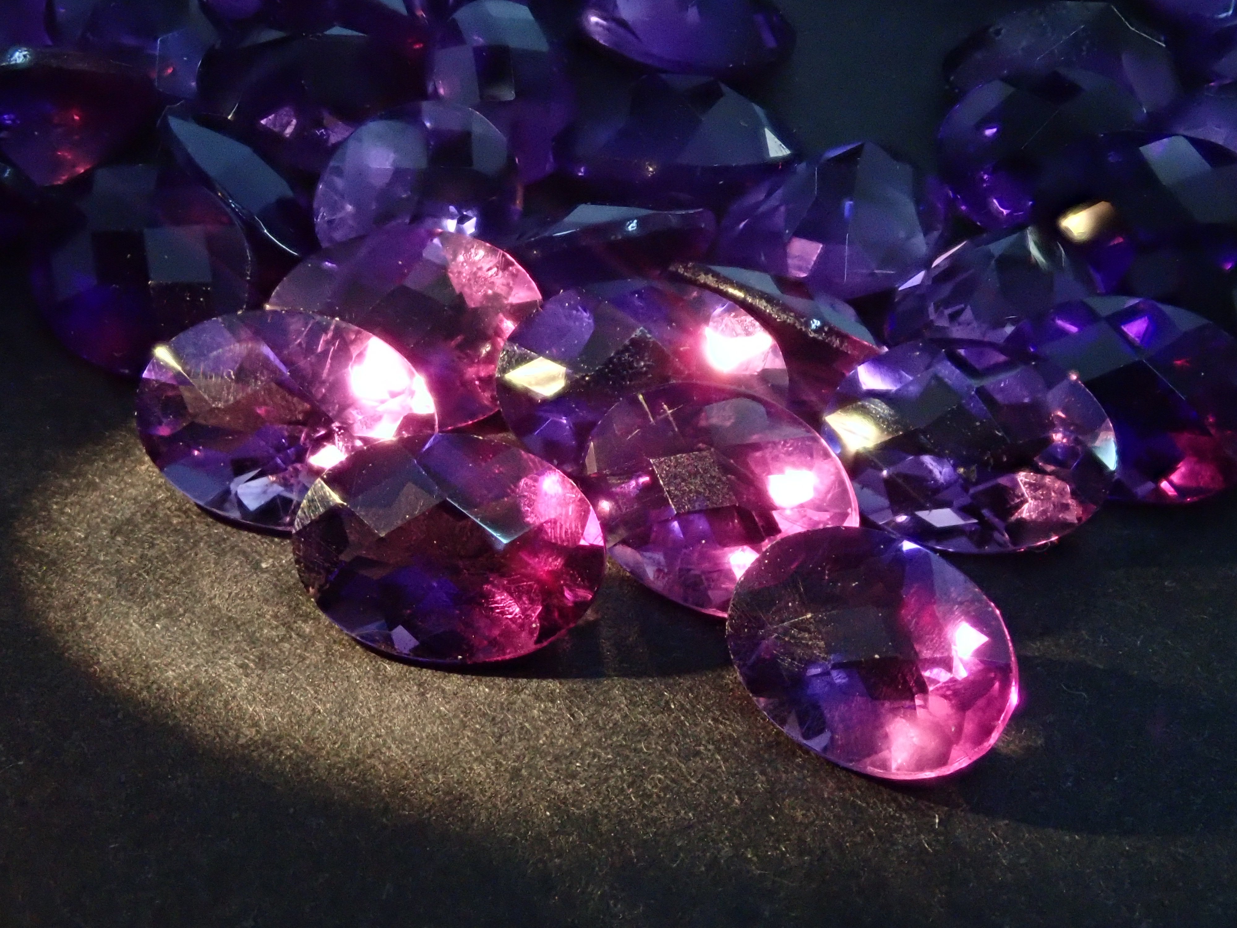 宝石商の道具】デジタルノギス・カラーシフトアメジスト2点 セット