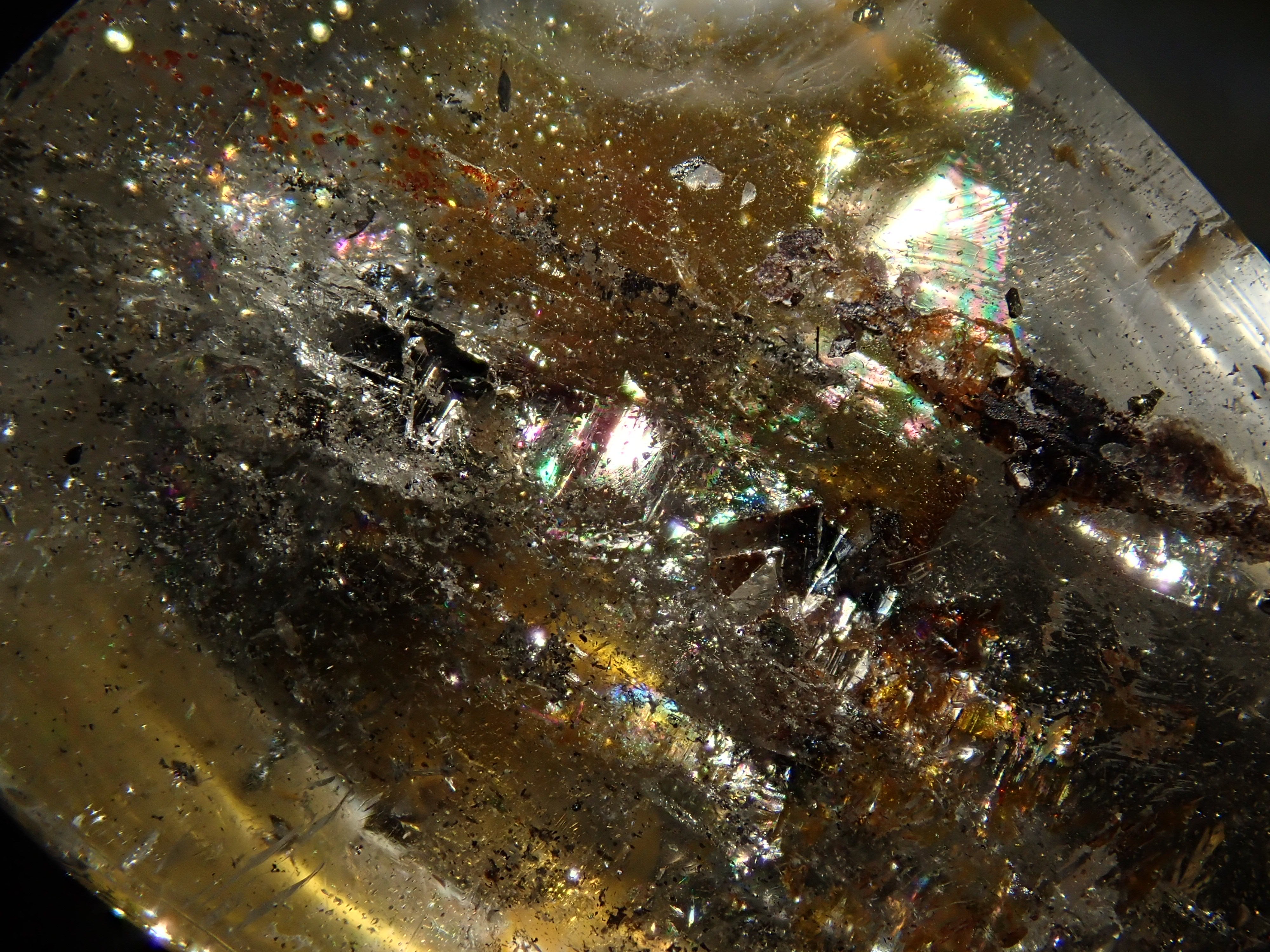 1/28 22時販売】ブラジル産パイライトインクォーツ 34.864ctルース