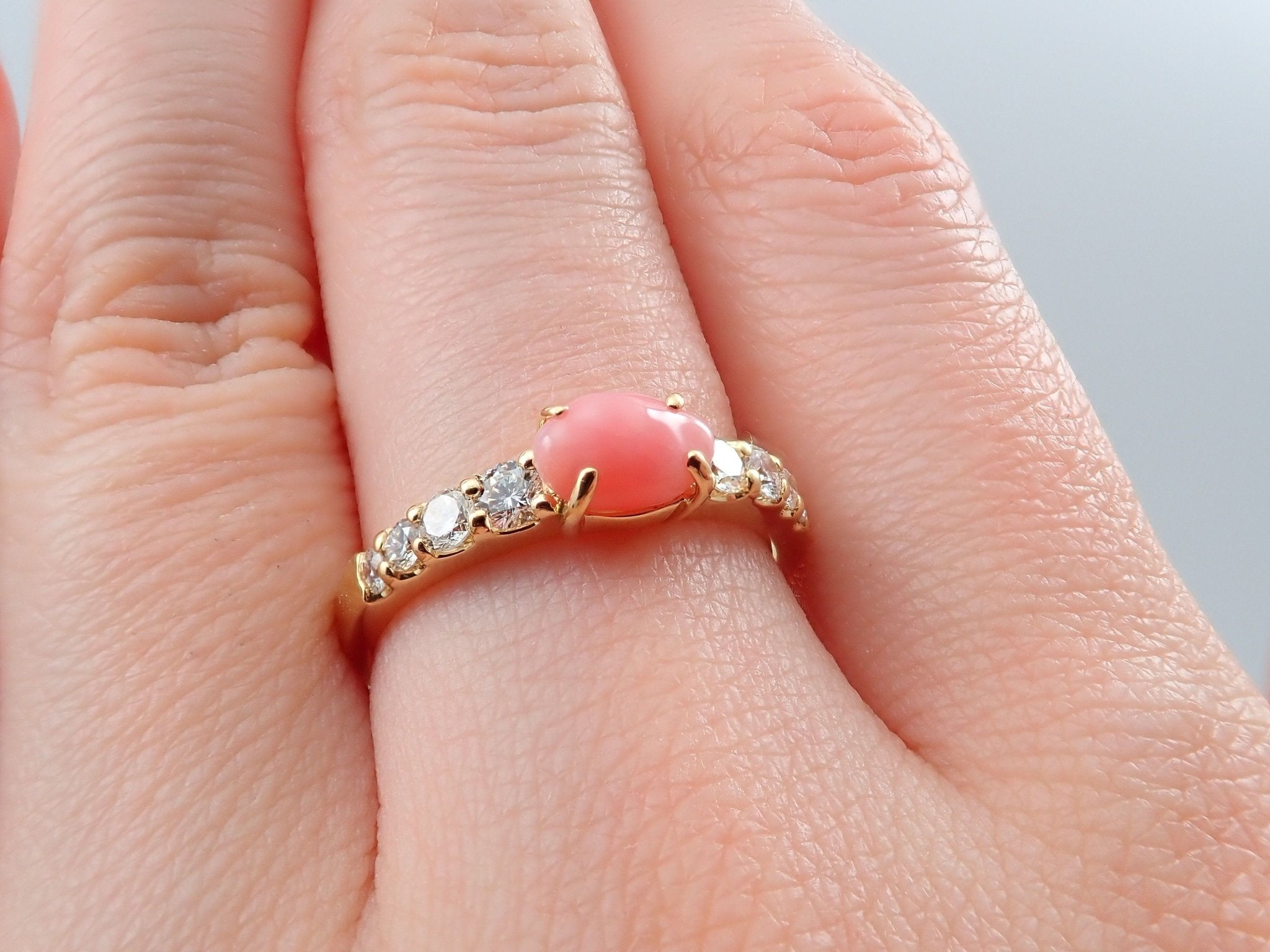 K18コンクパール0.701ct リング