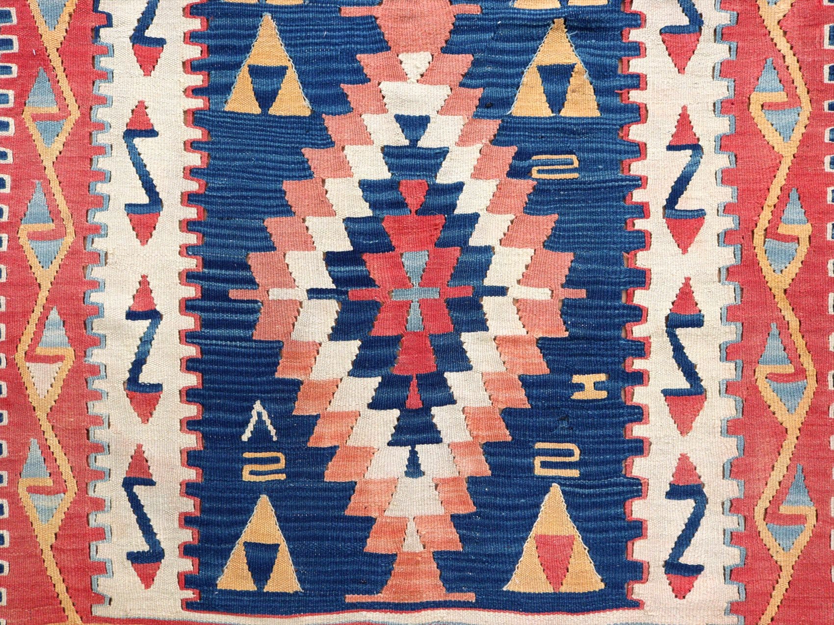 キリムスタイル / カイセリキリム トルコの手織りラグ172×110cm レッド