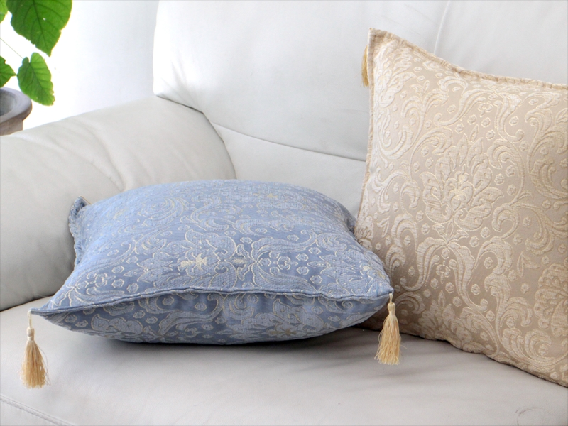 キリムスタイル / トルコ・クッションカバー45cmエユップ・スカイ