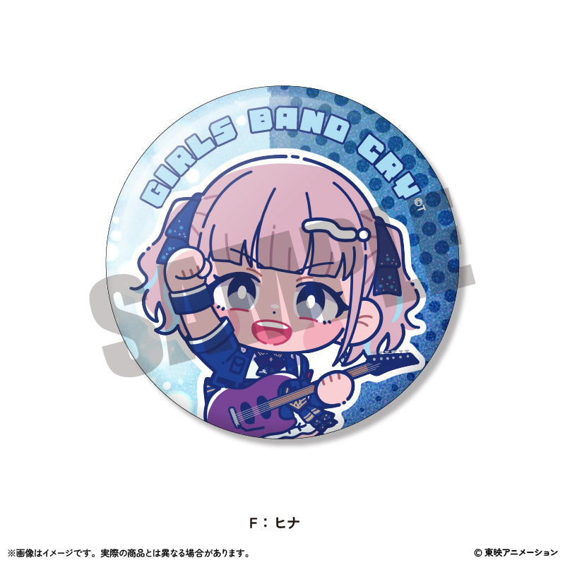 アニメ「ガールズバンドクライ」にゅ～とろ ホログラム缶バッジ Vol.2