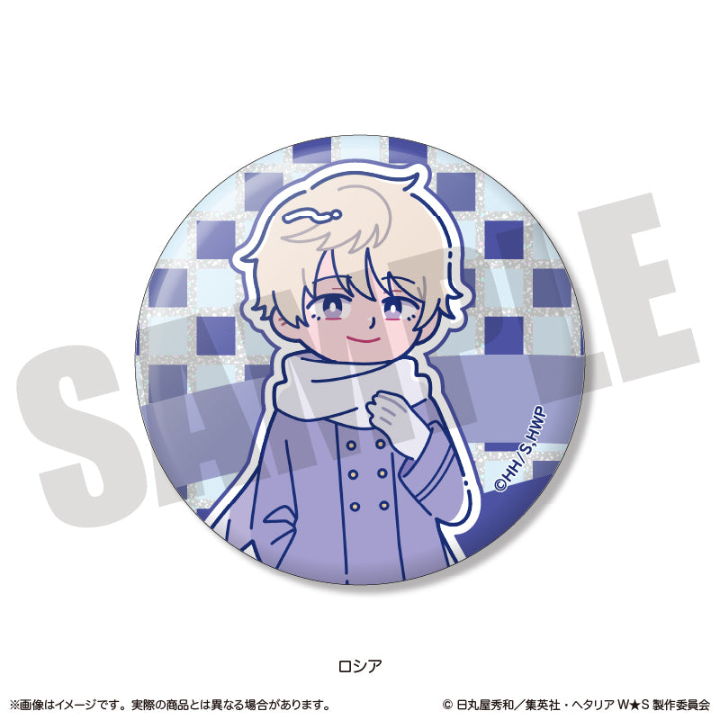 ヘタリア World☆Stars」 にゅ〜とろ ホログラム缶バッジ Vol.1