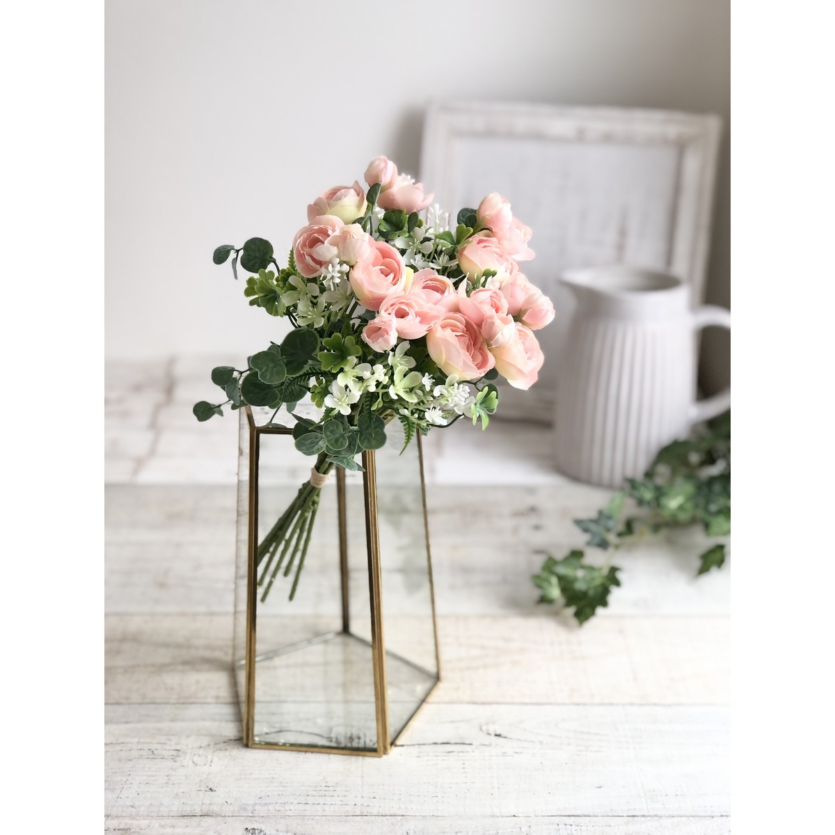 即日☆【造花】MAGIQ東京堂/ペティラナンミックスブーケ 6本 #2 PINK