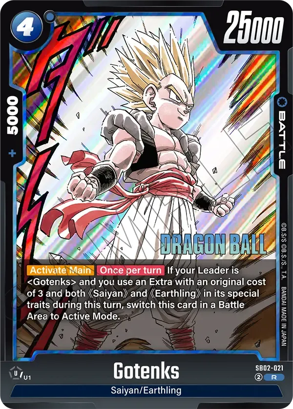 SB02-021 Gotenks Dragon Ball Super Card Game Fusion World Card