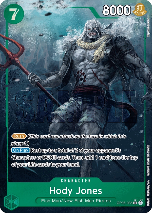 OP06-035_p1 Hody Jones (Parallel) One Piece Card Game Card | One