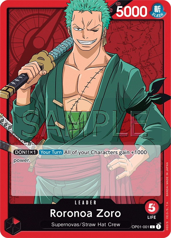 OP02-043 Roronoa Zoro One Piece Card Game Card | One Piece Card Game