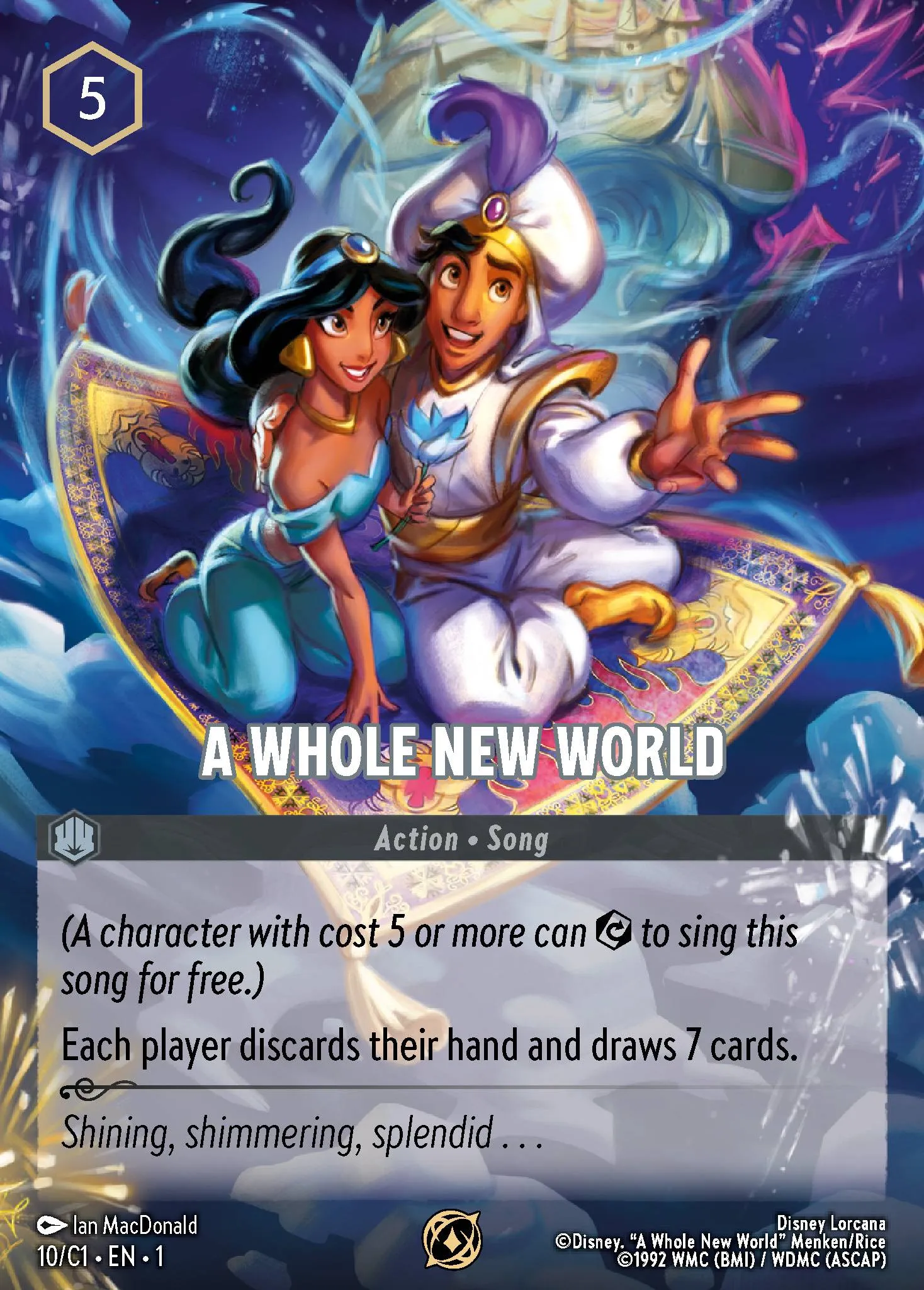 C1-010 A Whole New World Lorcana Card | Disney Lorcana