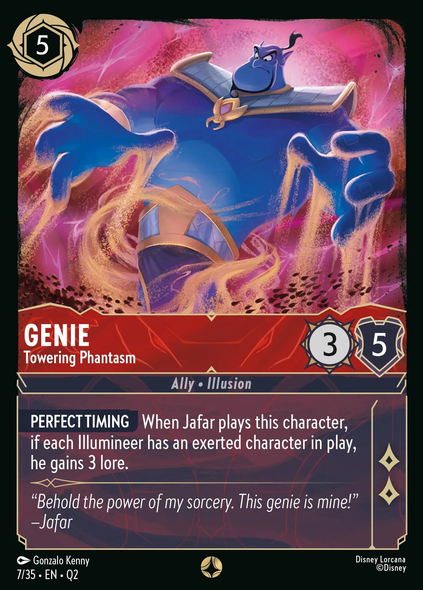006-061 Genie - Wonderful Trickster Lorcana Card | Disney Lorcana