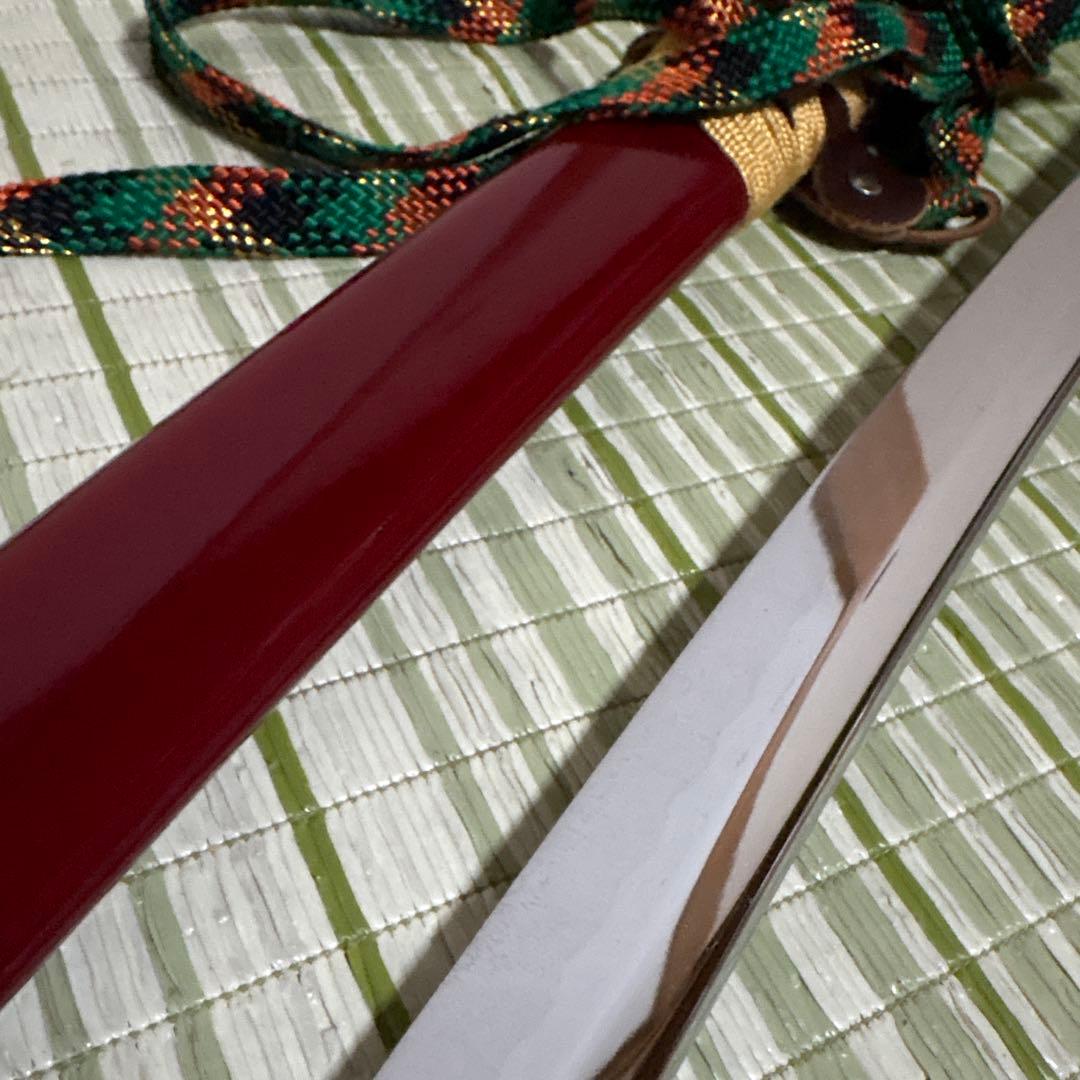 模造刀 模擬刀 武士 侍 伝統工芸 剣 ソード 太刀 小太刀 鞘 鍔 赤 朱色