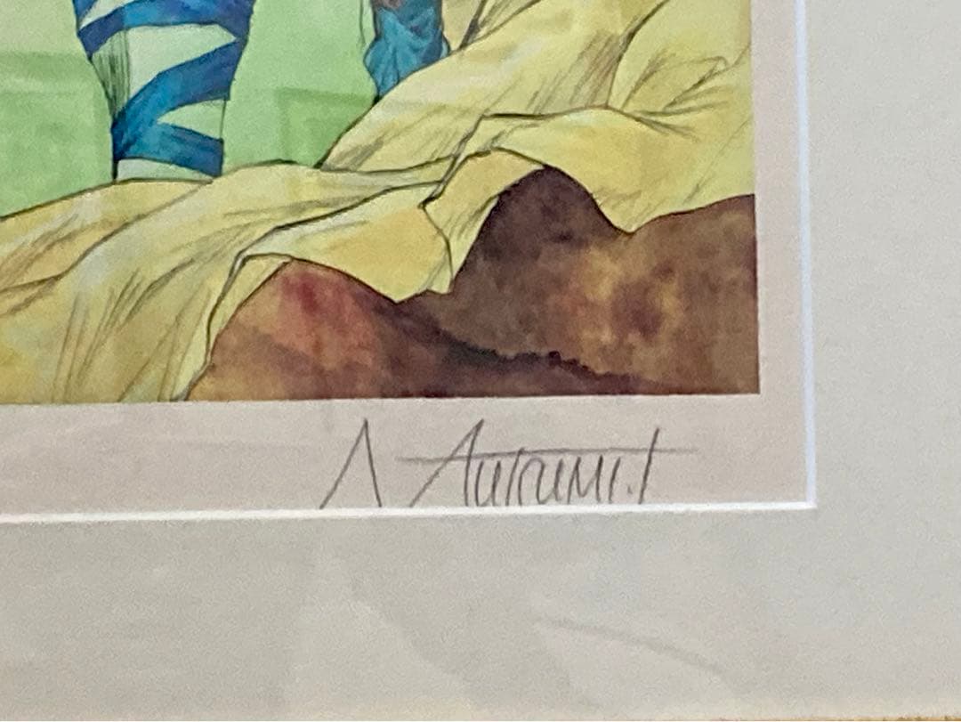 いのまたむつみ 風の大陸 Wind 75/385 複製原画 ジグレ サイン入り