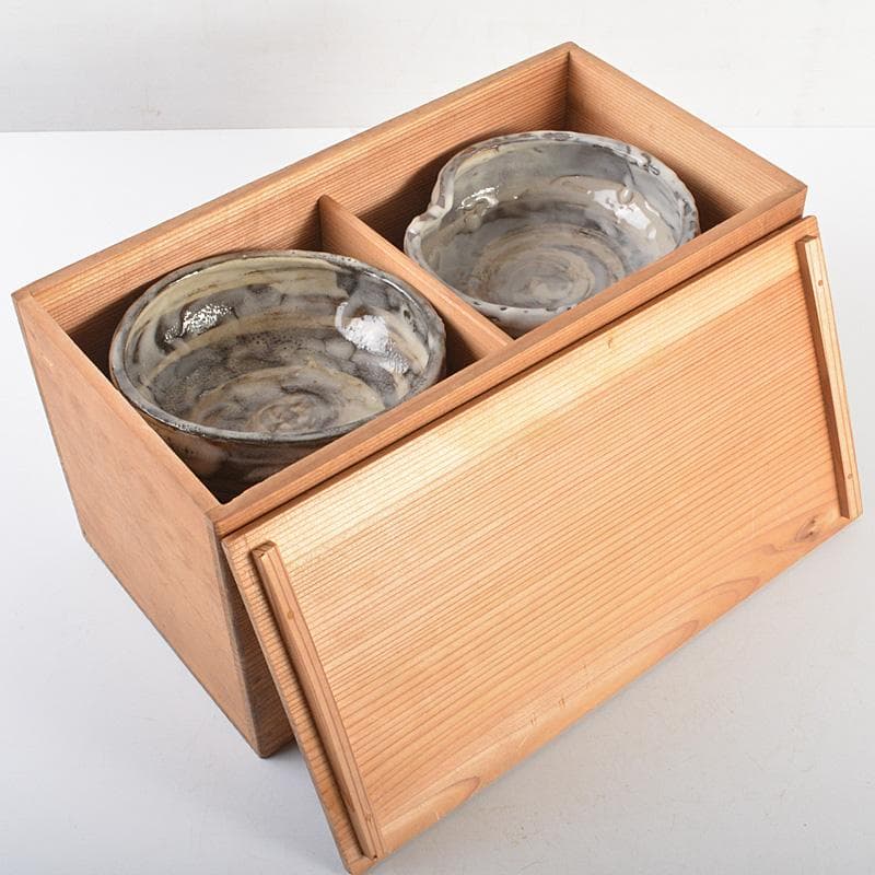 和食器　萬古焼　阿須賀陶苑造　鉢　六客　共箱　V　R7048