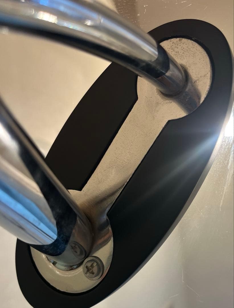 ミッドセンチュリー スクエア ガラステーブル 2段 TEMPERED GLASS