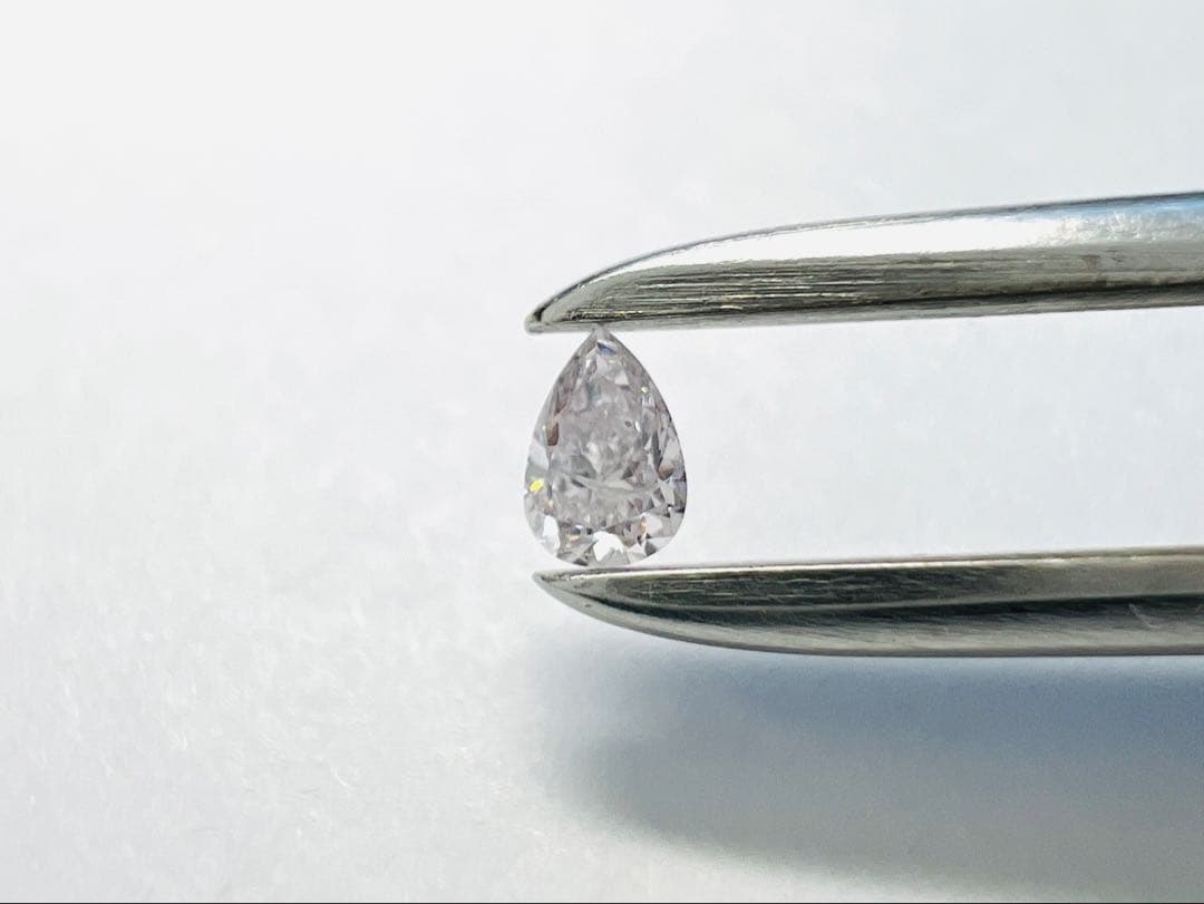 0.097ct 天然ピンクダイヤモンド LIGHT PURPLISH PINK