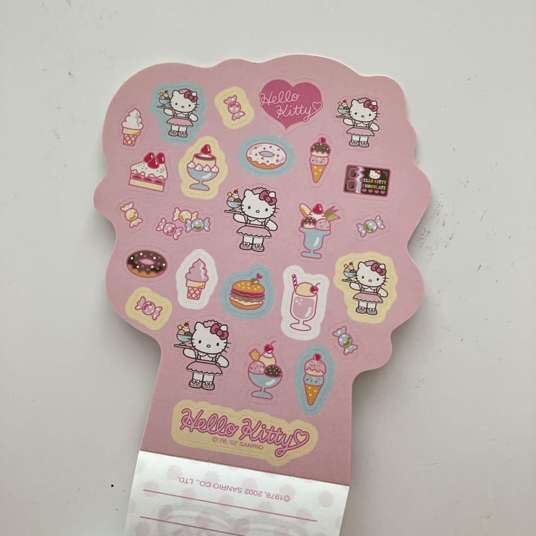 ハローキティ ウェイトレス メモ帳 シール付き - メルカリ