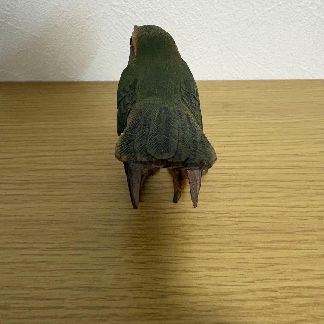 激レア】 上野玉水作 木彫 鶯 骨董品 名前入り - メルカリ