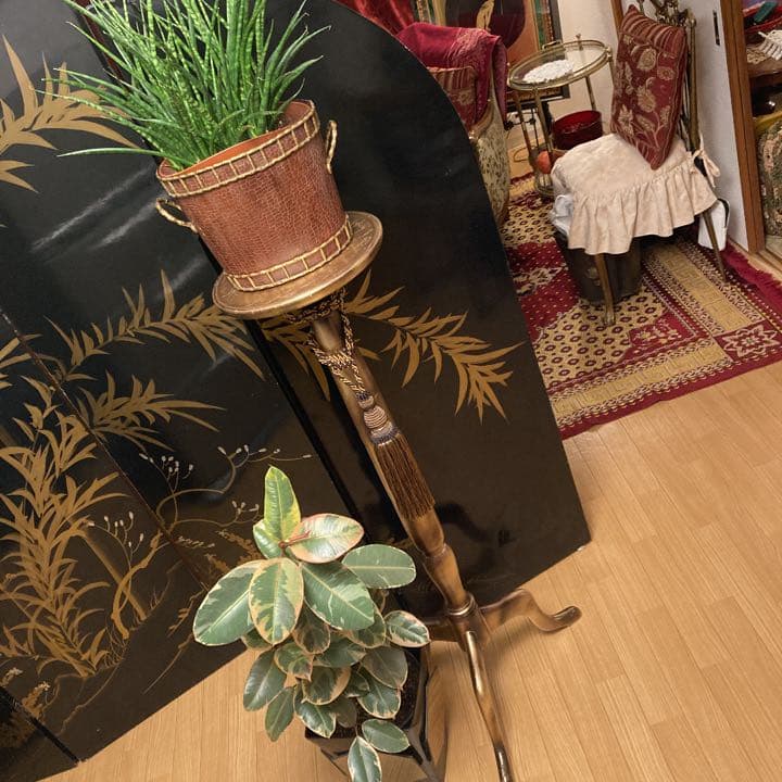 vintage 花台 花台 フラワースタンド アイアン セット かわいい アンティーク